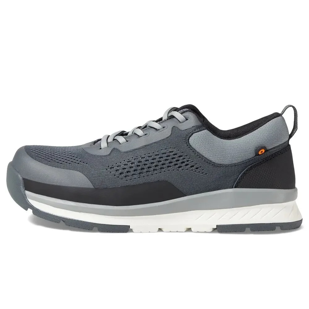 BOGS SANDSTONE KNIT LOW COMPOSITE SAFETY TOE GRAY 8.5 B (M)